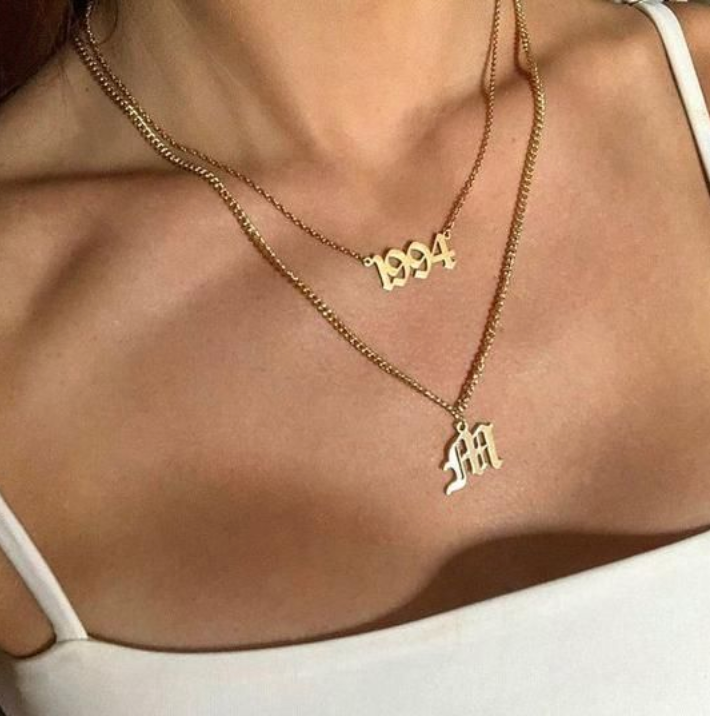 Letterplate Necklace - Oneposh