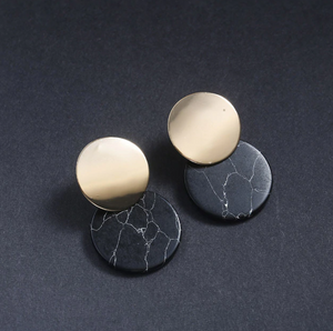 Double Round Earrings - Oneposh