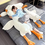 74.8" Giant Long Plush White Goose Stuffed Toy