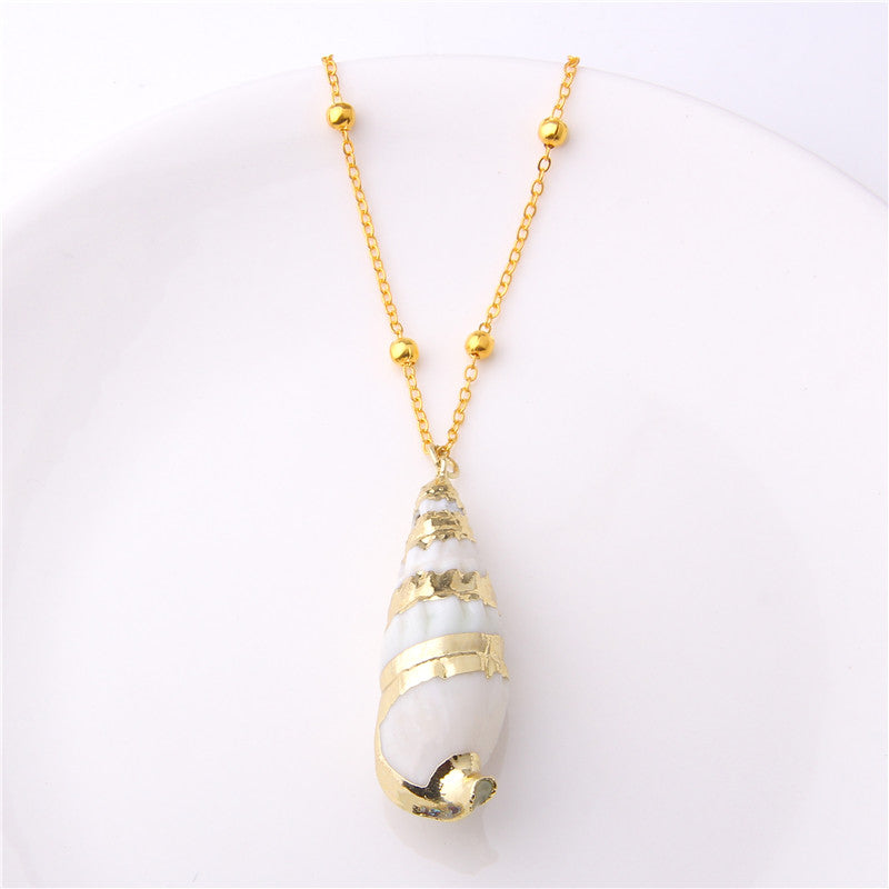 Sapphire Shell Necklace - Oneposh