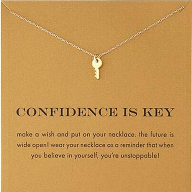Confidence Is Key Pendant Necklace - Oneposh