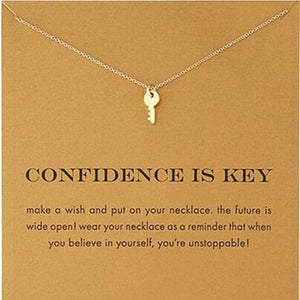 Confidence Is Key Pendant Necklace - Oneposh