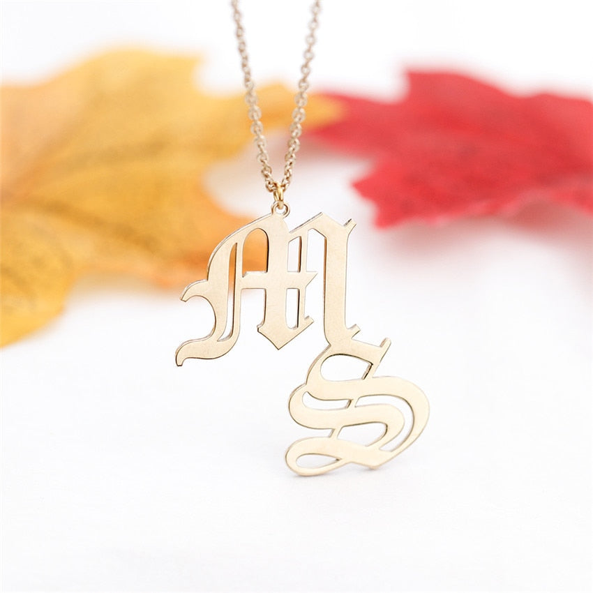 Letterplate Necklace - Oneposh