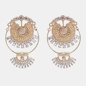 Golden Eye Deco Drop Earrings - Oneposh