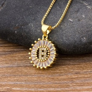 Initial Letter Necklace - Oneposh