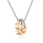 King and Queen Engrave Name Stainless Steel Couple Necklaces - Oneposh