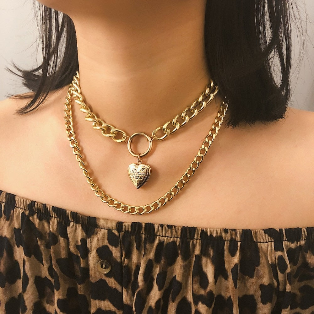 Heart Chocker Necklace - Oneposh