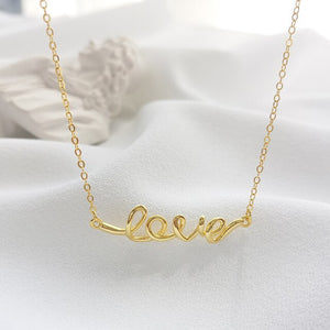 Love 925 Sterling Silver Pendant Necklace - Oneposh