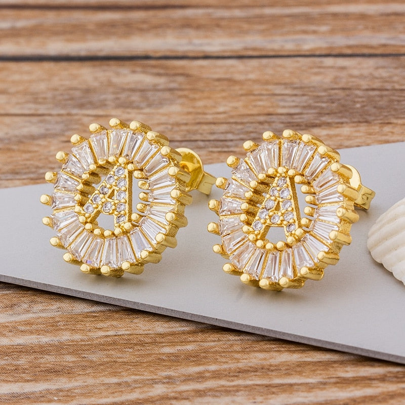 Initial Letter Earrings - Oneposh