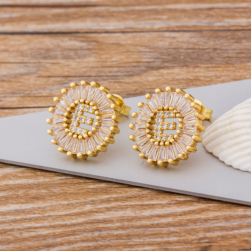 Initial Letter Earrings - Oneposh
