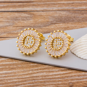 Initial Letter Earrings - Oneposh