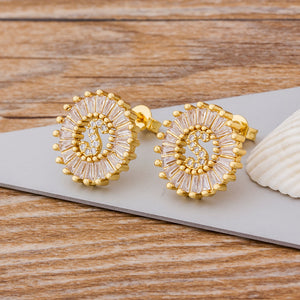 Initial Letter Earrings - Oneposh