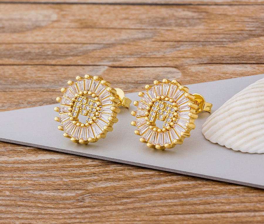 Initial Letter Earrings - Oneposh