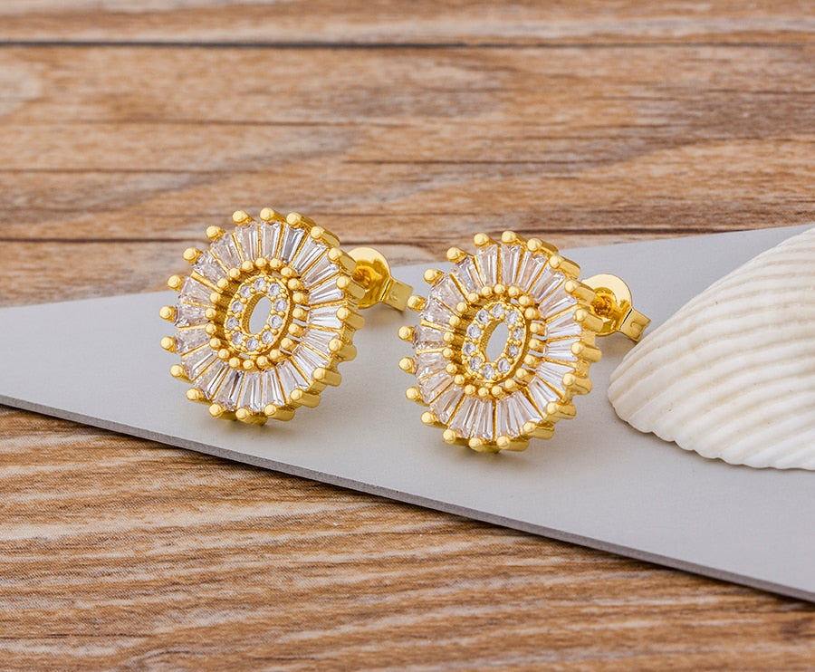 Initial Letter Earrings - Oneposh