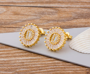 Initial Letter Earrings - Oneposh