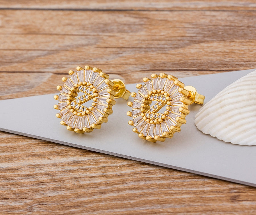 Initial Letter Earrings - Oneposh