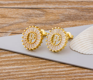 Initial Letter Earrings - Oneposh