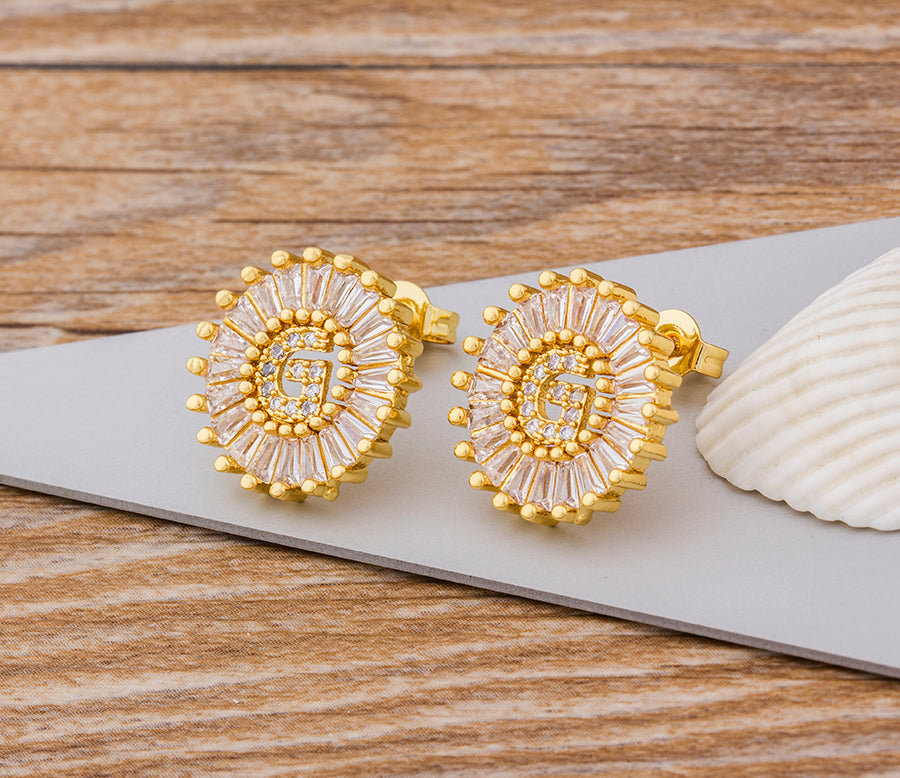Initial Letter Earrings - Oneposh