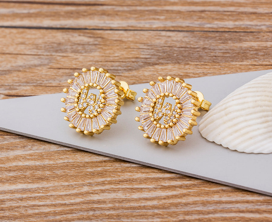 Initial Letter Earrings - Oneposh