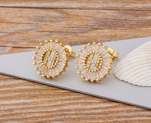 Initial Letter Earrings - Oneposh