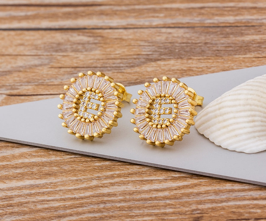 Initial Letter Earrings - Oneposh
