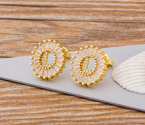 Initial Letter Earrings - Oneposh