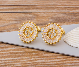 Initial Letter Earrings - Oneposh