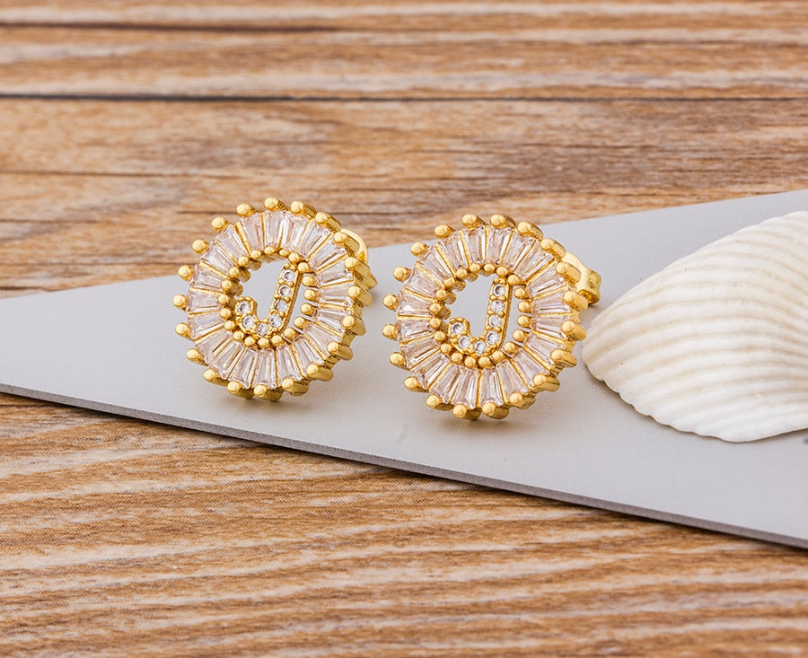 Initial Letter Earrings - Oneposh