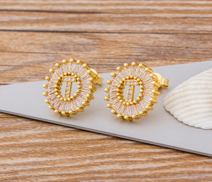 Initial Letter Earrings - Oneposh