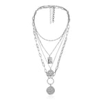 Multi Layered Virgin Mary Choker Necklace - Oneposh