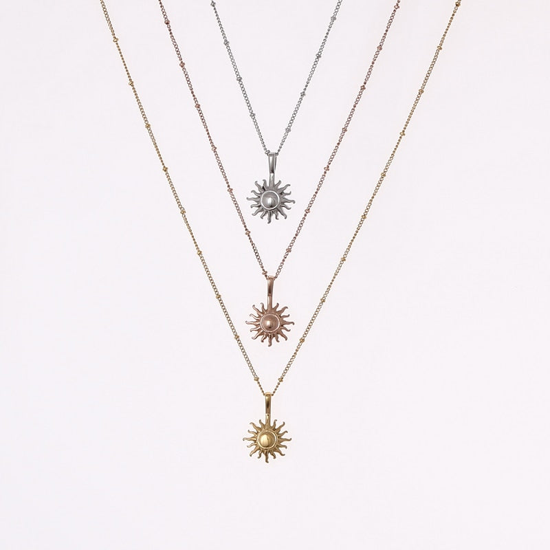 Alora Stainless Steel Pendant Necklace - Oneposh