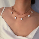 Multi Layered Pearl Tassel Necklace - Oneposh