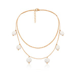 Multi Layered Pearl Tassel Necklace - Oneposh
