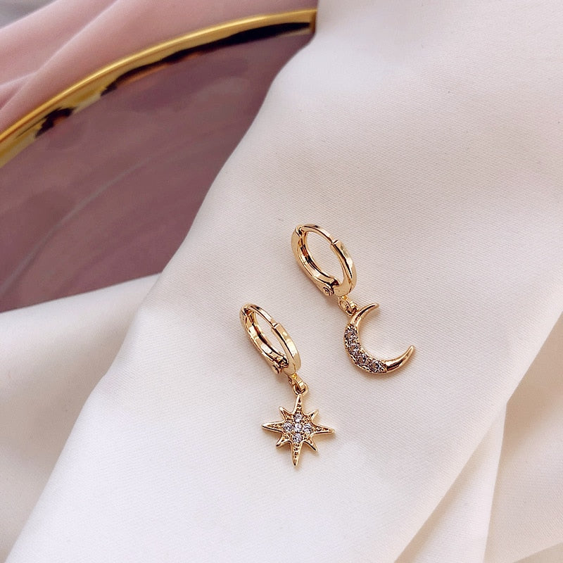 Star&Moon Earrings - Oneposh