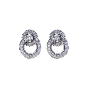 Aerin 925 Sterling Silver Stud Earrings - Oneposh
