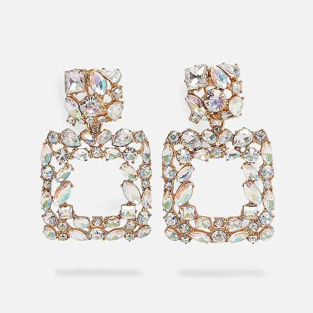 Ava Crystal Earrings - Oneposh