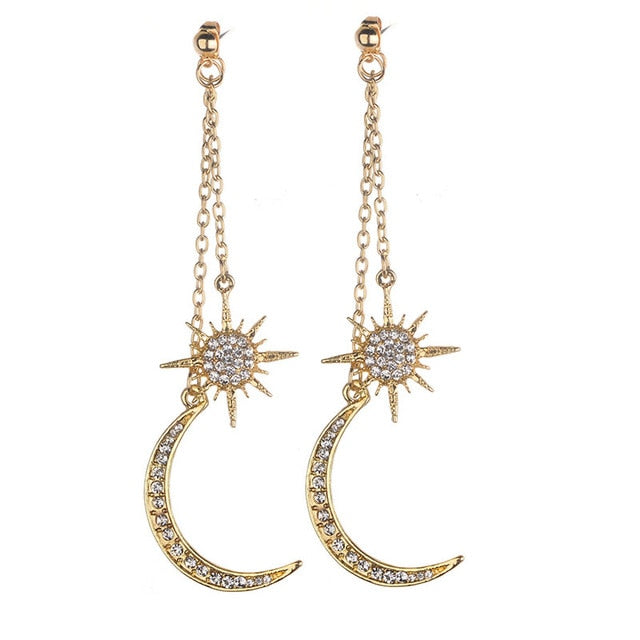 Star Moon Earrings - Oneposh