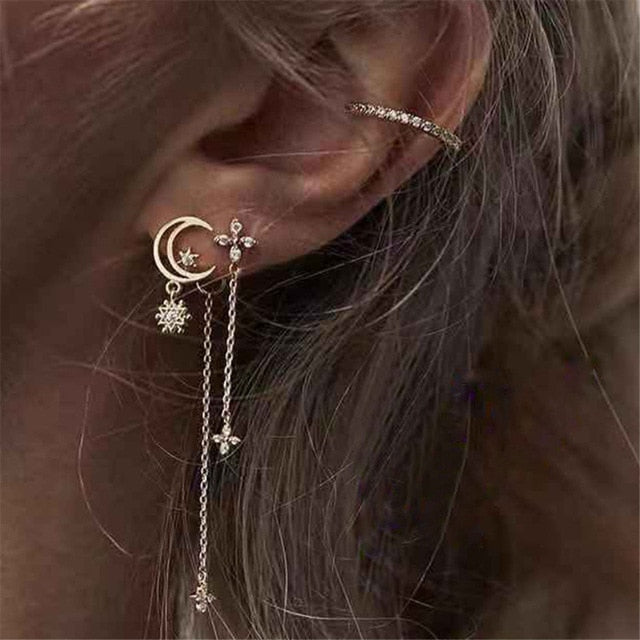 Virginia Crystal Earrings - Oneposh