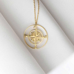 Halona Compass Necklace - Oneposh