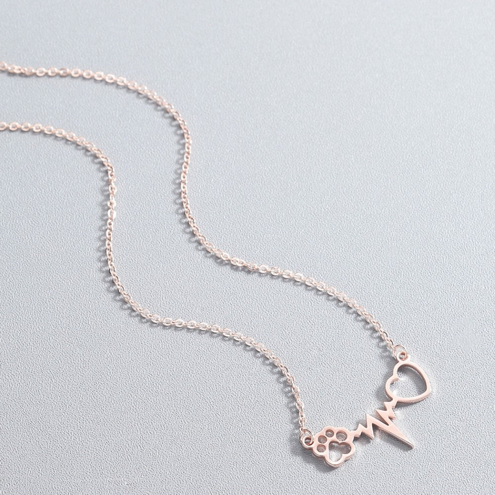 Heartbeat Stainless Steel Necklace - Oneposh