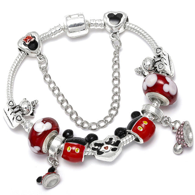 Evie Mickey Charm Bracelet - Oneposh