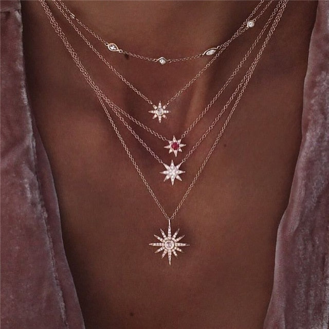 Brea Crystal Necklace - Oneposh