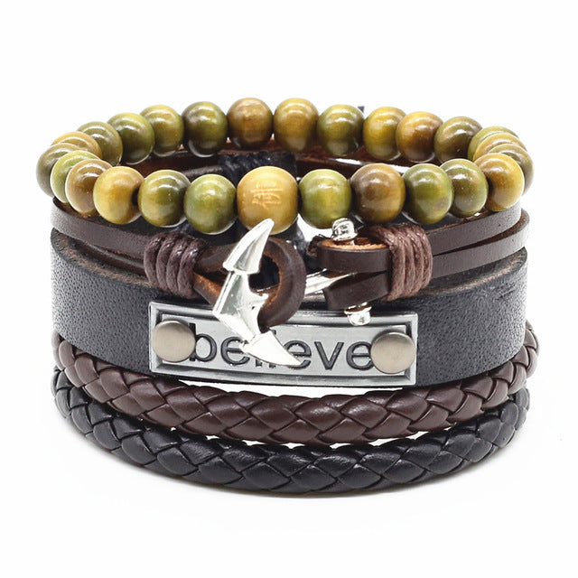Jameson Leather Bracelets Set - Oneposh