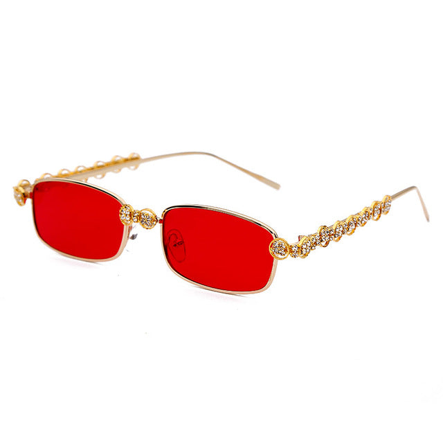 Vanetta Rhinestone Sunglasses - Oneposh