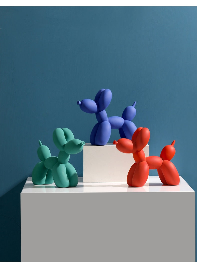 Balloon Dog Figurines, 9"x 7"