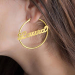 Personalized Hoop Earrings - Oneposh