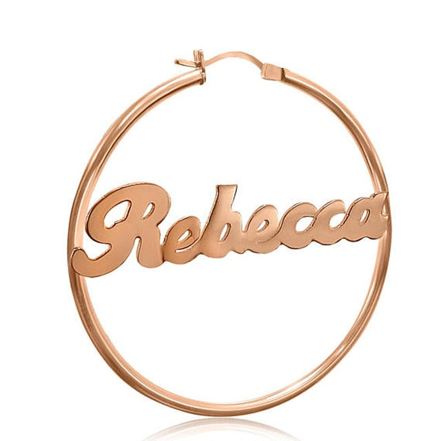 Personalized Hoop Earrings - Oneposh