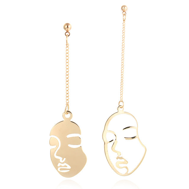 Face Abstract Earrings - Oneposh