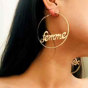 Femme Hoop Earrings - Oneposh