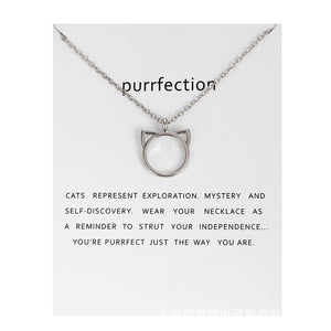 Purrfection Pendant Necklace - Oneposh